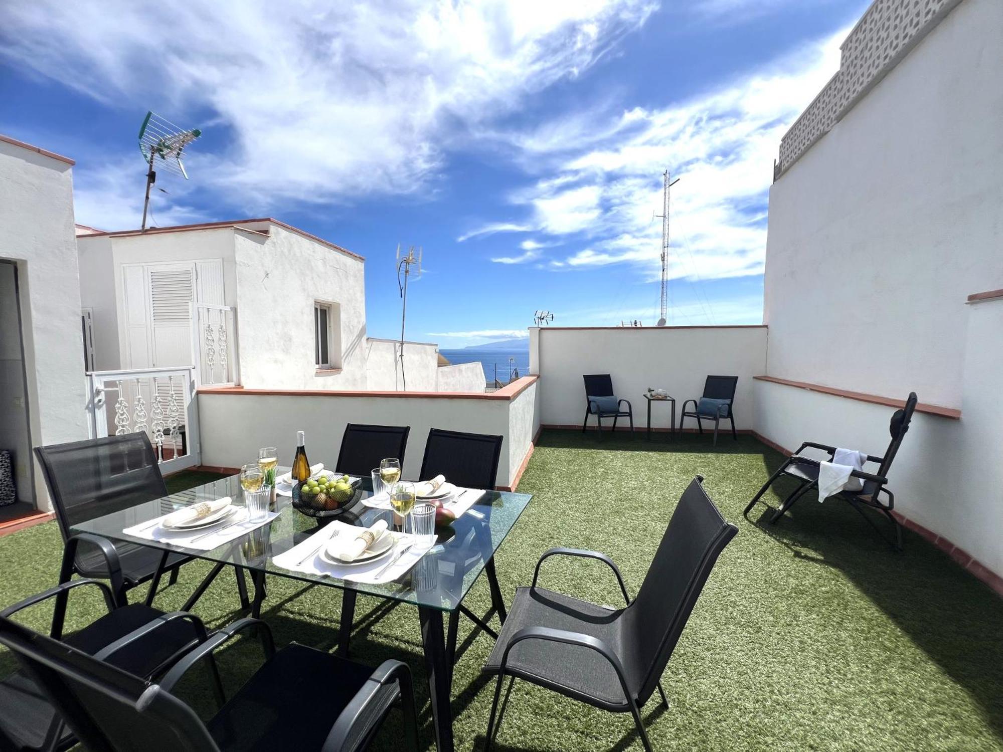 Paulmarie Apartment Atlantic View In Los Gigantes 圣地亚哥港 外观 照片